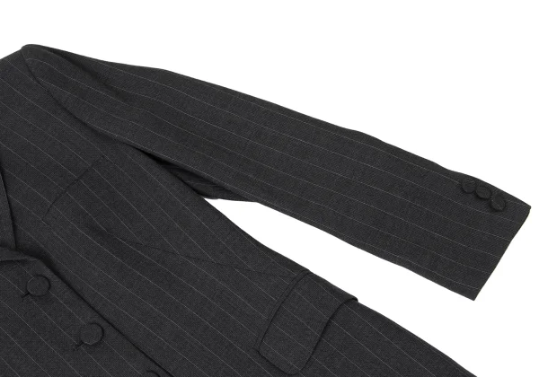 Jean Paul GAULTIER CLASSIQUE Back Button Design Stripe Jacket K-165429_008