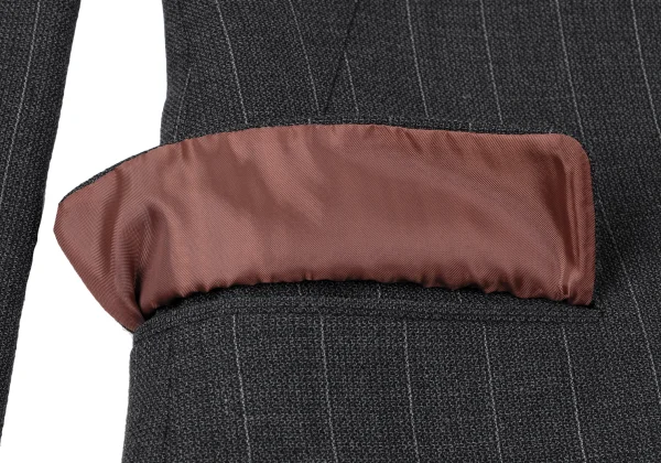 Jean Paul GAULTIER CLASSIQUE Back Button Design Stripe Jacket K-165429_011