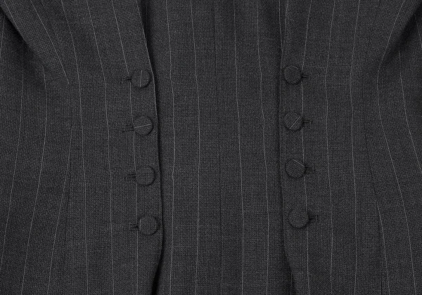 Jean Paul GAULTIER CLASSIQUE Back Button Design Stripe Jacket K-165429_015