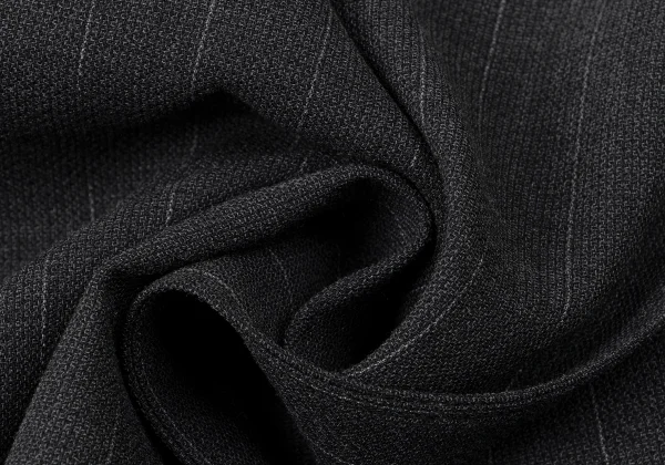 Jean Paul GAULTIER CLASSIQUE Back Button Design Stripe Jacket & Skirt K-165431_019