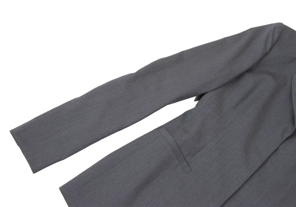 Jean Paul GAULTIER CLASSIQUE Wool Pinstripe Snap Button Jacket K-165432_006