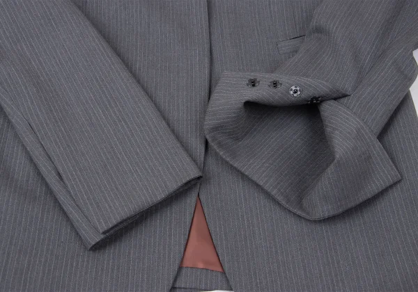 Jean Paul GAULTIER CLASSIQUE Wool Pinstripe Snap Button Jacket K-165432_008