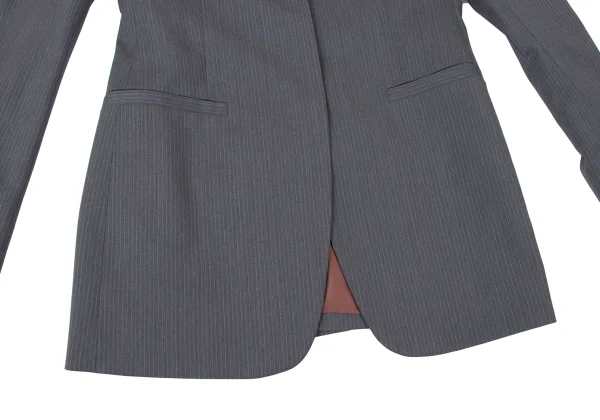 Jean Paul GAULTIER CLASSIQUE Wool Pinstripe Snap Button Jacket K-165432_009