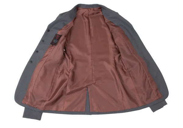 Jean Paul GAULTIER CLASSIQUE Wool Pinstripe Snap Button Jacket K-165432_012