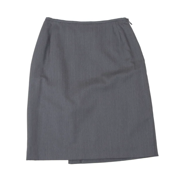 Jean Paul GAULTIER CLASSIQUE Wool Pinstripe Skirt K-165433_002