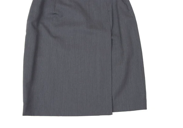 Jean Paul GAULTIER CLASSIQUE Wool Pinstripe Skirt K-165433_008