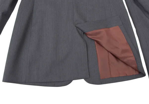 Jean Paul GAULTIER CLASSIQUE Wool Pinstripe Snap Button Jacket & Skirt K-165434_009