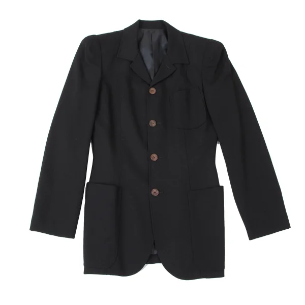 Jean Paul GAULTIER CLASSIQUE Wool Power Shoulder Jacket K-165435_002