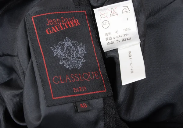 Jean Paul GAULTIER CLASSIQUE Wool Power Shoulder Jacket K-165435_017