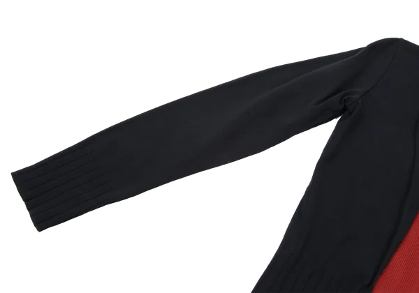 Jean Paul GAULTIER CLASSIQUE Ribbed Turtleneck Jacket Look Pullover Top K-165437_006