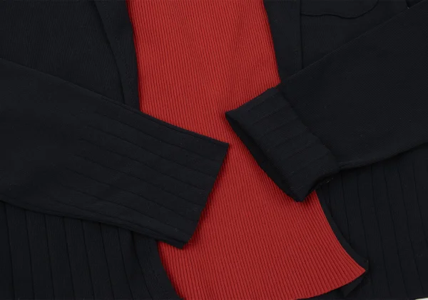 Jean Paul GAULTIER CLASSIQUE Ribbed Turtleneck Jacket Look Pullover Top K-165437_007