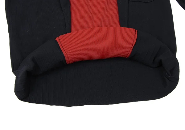 Jean Paul GAULTIER CLASSIQUE Ribbed Turtleneck Jacket Look Pullover Top K-165437_009