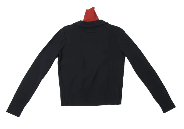 Jean Paul GAULTIER CLASSIQUE Ribbed Turtleneck Jacket Look Pullover Top K-165437_010