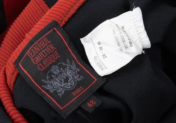 Jean Paul GAULTIER CLASSIQUE Ribbed Turtleneck Jacket Look Pullover Top K-165437_013