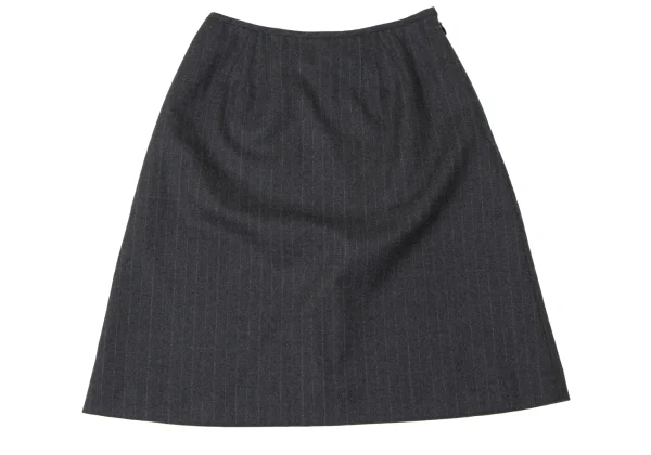 Jean Paul GAULTIER CLASSIQUE Brushed Wool Striped Skirt K-165438_002