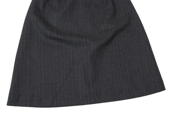 Jean Paul GAULTIER CLASSIQUE Brushed Wool Striped Skirt K-165438_005
