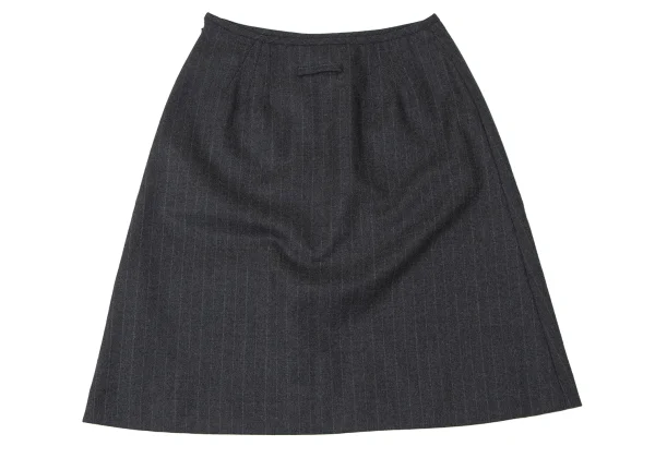 Jean Paul GAULTIER CLASSIQUE Brushed Wool Striped Skirt K-165438_007