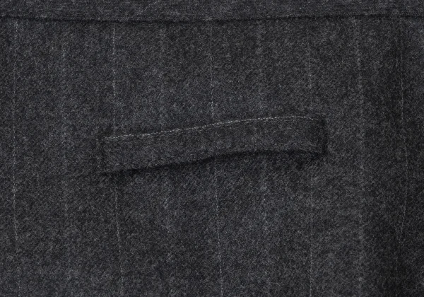 Jean Paul GAULTIER CLASSIQUE Brushed Wool Striped Skirt K-165438_008