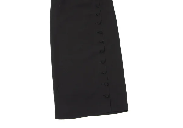 Jean Paul GAULTIER CLASSIQUE Rayon Wool Button Slit Long Skirt K-165439_005