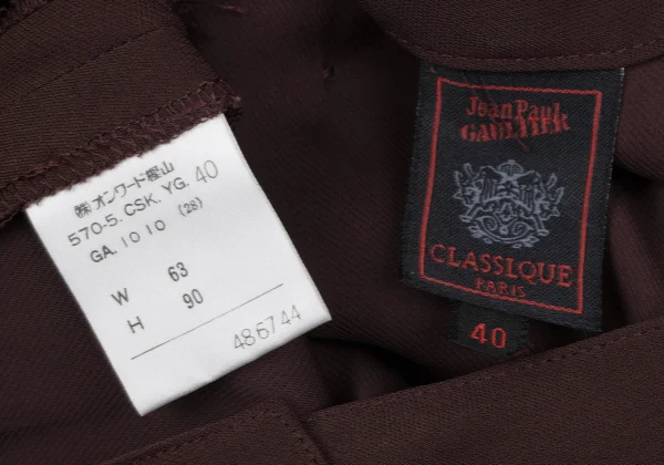 Jean Paul GAULTIER CLASSIQUE Rayon Blend Flare Skirt K-165440_017