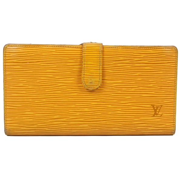 Louis Vuitton Epi Continental Viennois Clasp-closure Long Wallet Yellow  K-165445_001