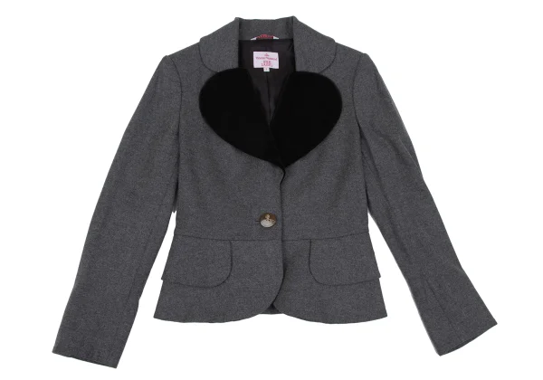 Vivienne Westwood Red Label Velour Collar Wool Love Jacket  K-165450_002