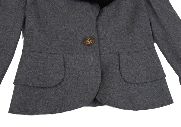 Vivienne Westwood Red Label Velour Collar Wool Love Jacket  K-165450_008