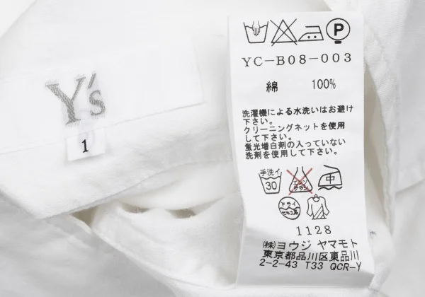 Y's Cotton Fly Button Shirt K-165454_018