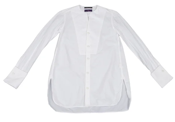 TAKESHI KOSAKA by Y's Pink Label Collarless Cotton Cuffs Shirt K-165455_002