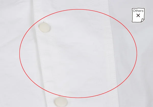 TAKESHI KOSAKA by Y's Pink Label Collarless Cotton Cuffs Shirt K-165455_005