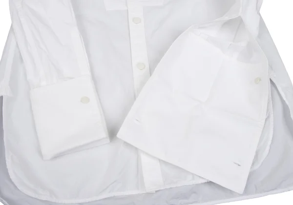 TAKESHI KOSAKA by Y's Pink Label Collarless Cotton Cuffs Shirt K-165455_010