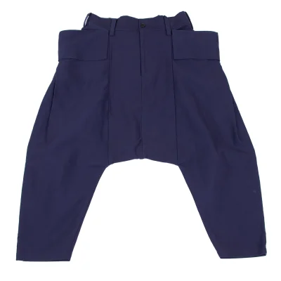 LIMI feu Cotton Big Flap Pocket Dropped Crotch Pants