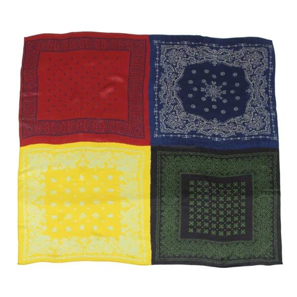 FACETASM Bandana Printed Silk Scarf Multi-Color  K-165461_001