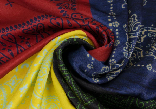 FACETASM Bandana Printed Silk Scarf K-165461_006