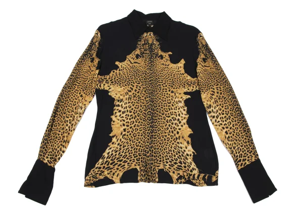 Jean Paul GAULTIER FEMME Leopard Printed Rayon Shirt K-165467_002