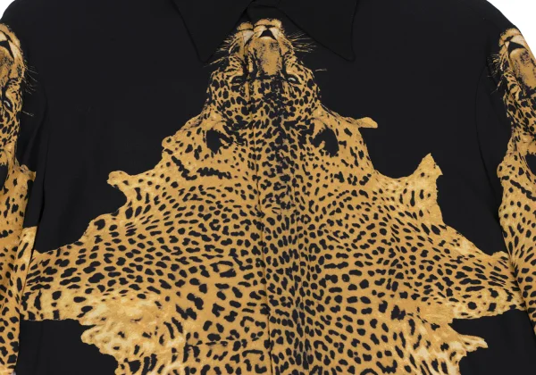 Jean Paul GAULTIER FEMME Leopard Printed Rayon Shirt K-165467_007