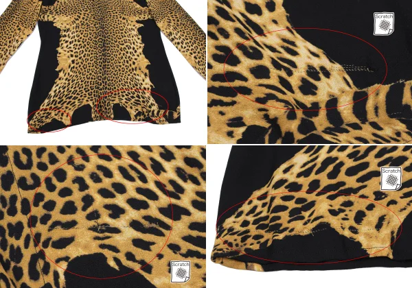 Jean Paul GAULTIER FEMME Leopard Printed Rayon Shirt K-165467_011