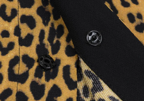 Jean Paul GAULTIER FEMME Leopard Printed Rayon Shirt K-165467_012