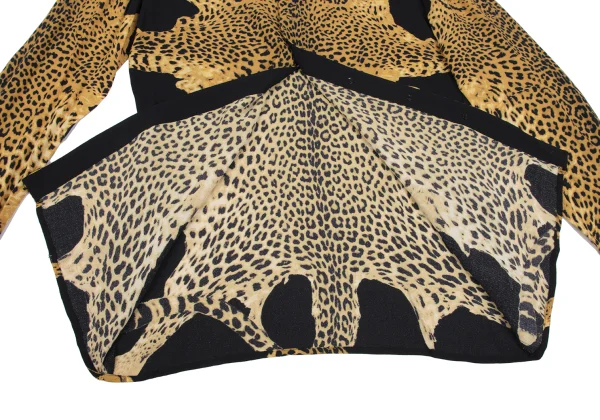 Jean Paul GAULTIER FEMME Leopard Printed Rayon Shirt K-165467_013