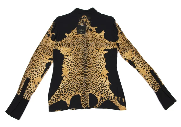 Jean Paul GAULTIER FEMME Leopard Printed Rayon Shirt K-165467_014
