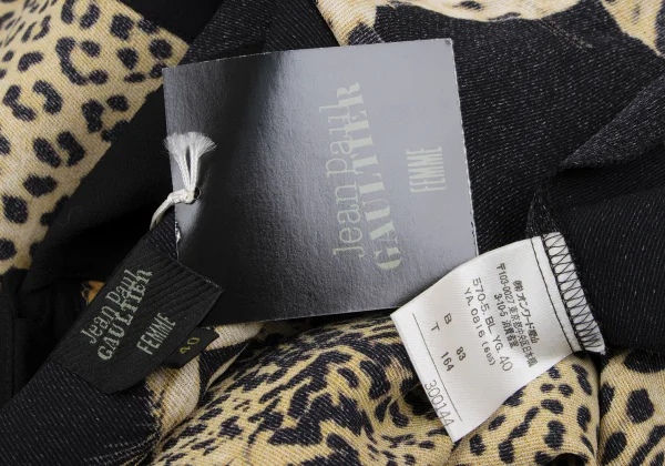 Jean Paul GAULTIER FEMME Leopard Printed Rayon Shirt K-165467_017