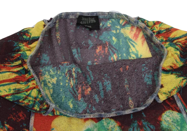 Jean Paul GAULTIER FEMME Psychedelic Printed Hem Lace Skirt K-165468_004