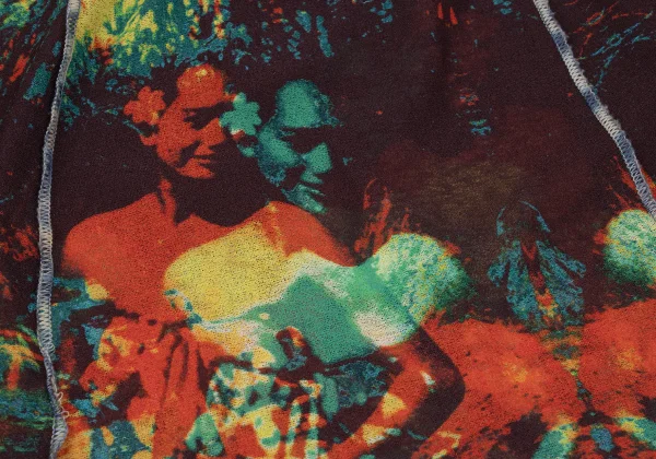 Jean Paul GAULTIER FEMME Psychedelic Printed Hem Lace Skirt K-165468_010