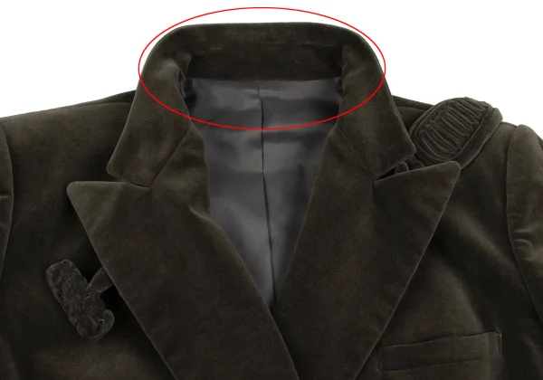 Jean Paul GAULTIER CLASSIQUE Decoration Button Velour Coat K-165470_004