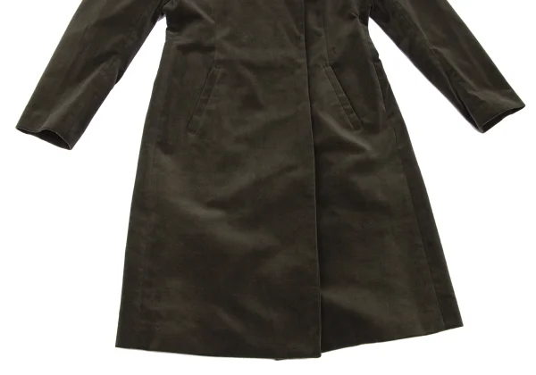 Jean Paul GAULTIER CLASSIQUE Decoration Button Velour Coat K-165470_008