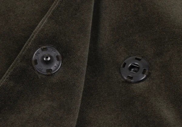 Jean Paul GAULTIER CLASSIQUE Decoration Button Velour Coat K-165470_010
