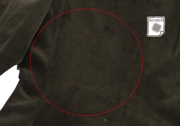 Jean Paul GAULTIER CLASSIQUE Decoration Button Velour Coat K-165470_014