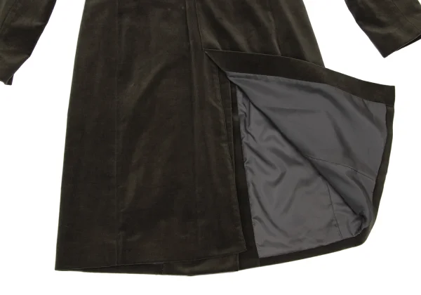 Jean Paul GAULTIER CLASSIQUE Decoration Button Velour Coat K-165470_017