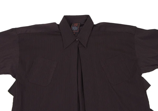 Jean Paul GAULTIER CLASSIQUE Stripe Cache-coeur Stretch Shirt K-165471_003