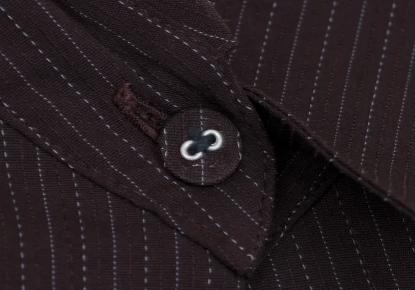 Jean Paul GAULTIER CLASSIQUE Stripe Cache-coeur Stretch Shirt K-165471_005